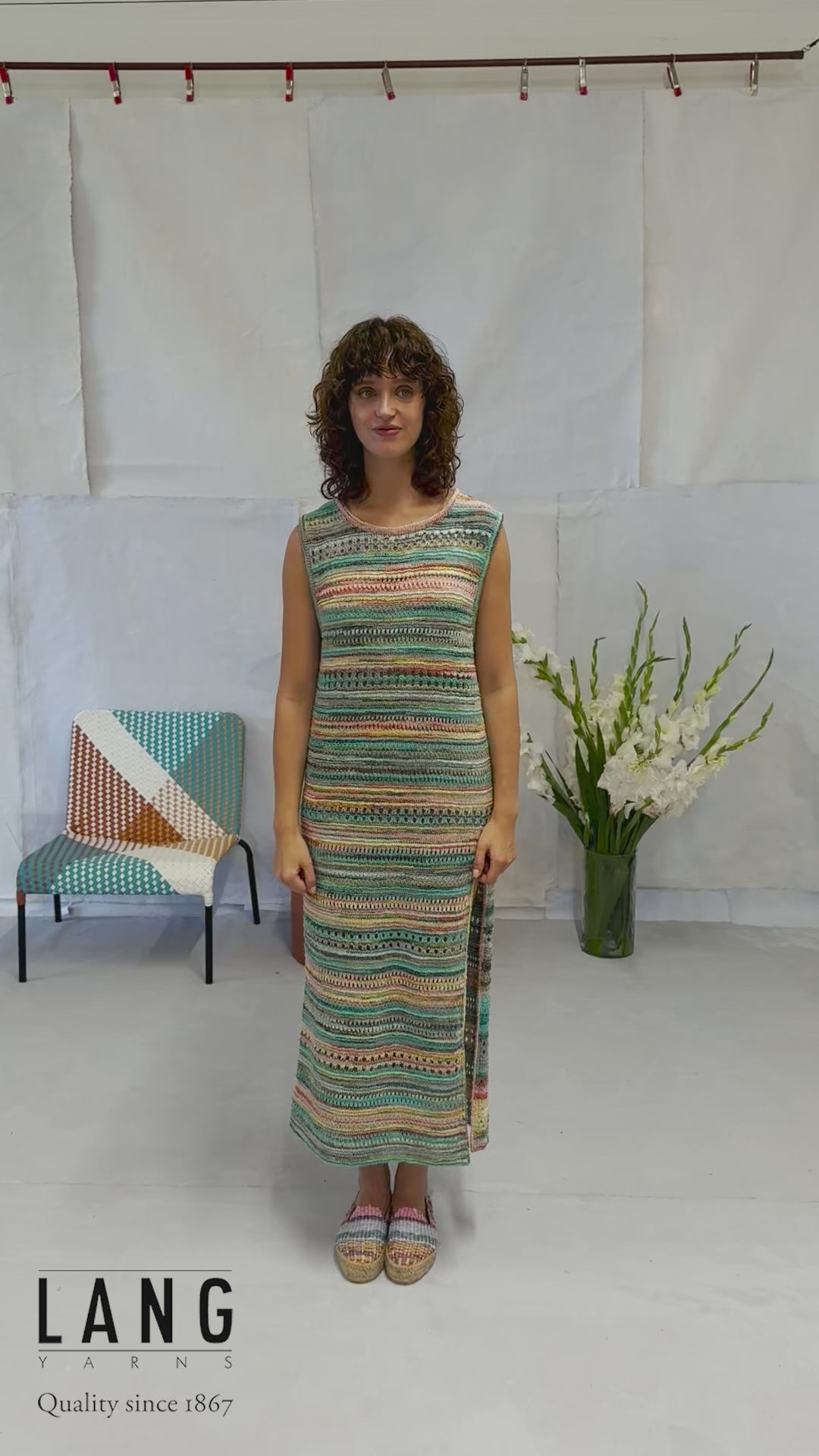 ANISSA Dress Pattern Kit in FIESTA by LANGYARNS | Fatto a Mano 284-011