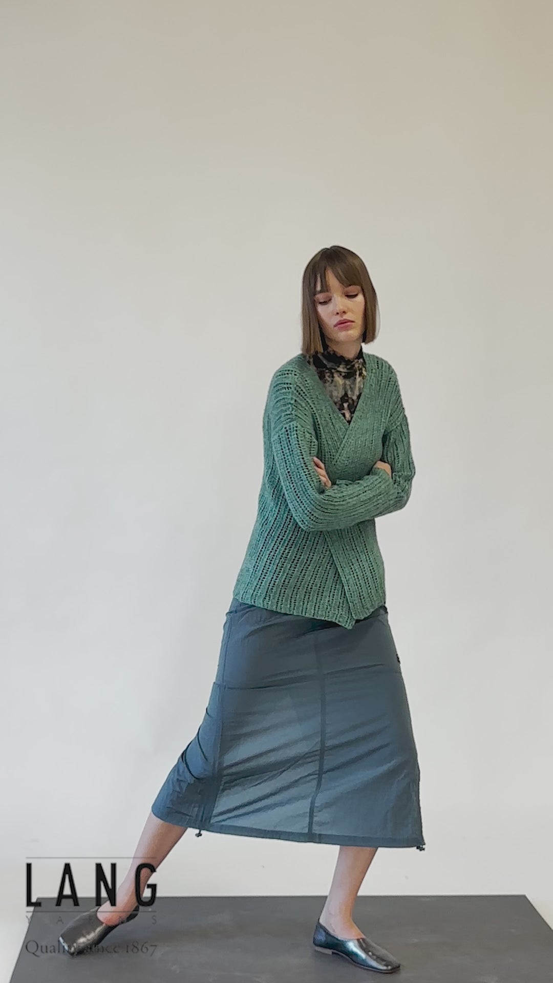 PHILENIA Cardigan Pattern Kit in VAYA by LANGYARNS | Fatto a Mano 280-053