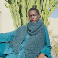 WAVE-BORN Crochet Scarf Pattern Kit in PROMISE by WOOLADDICTS | WOOLADDICTS #15-020