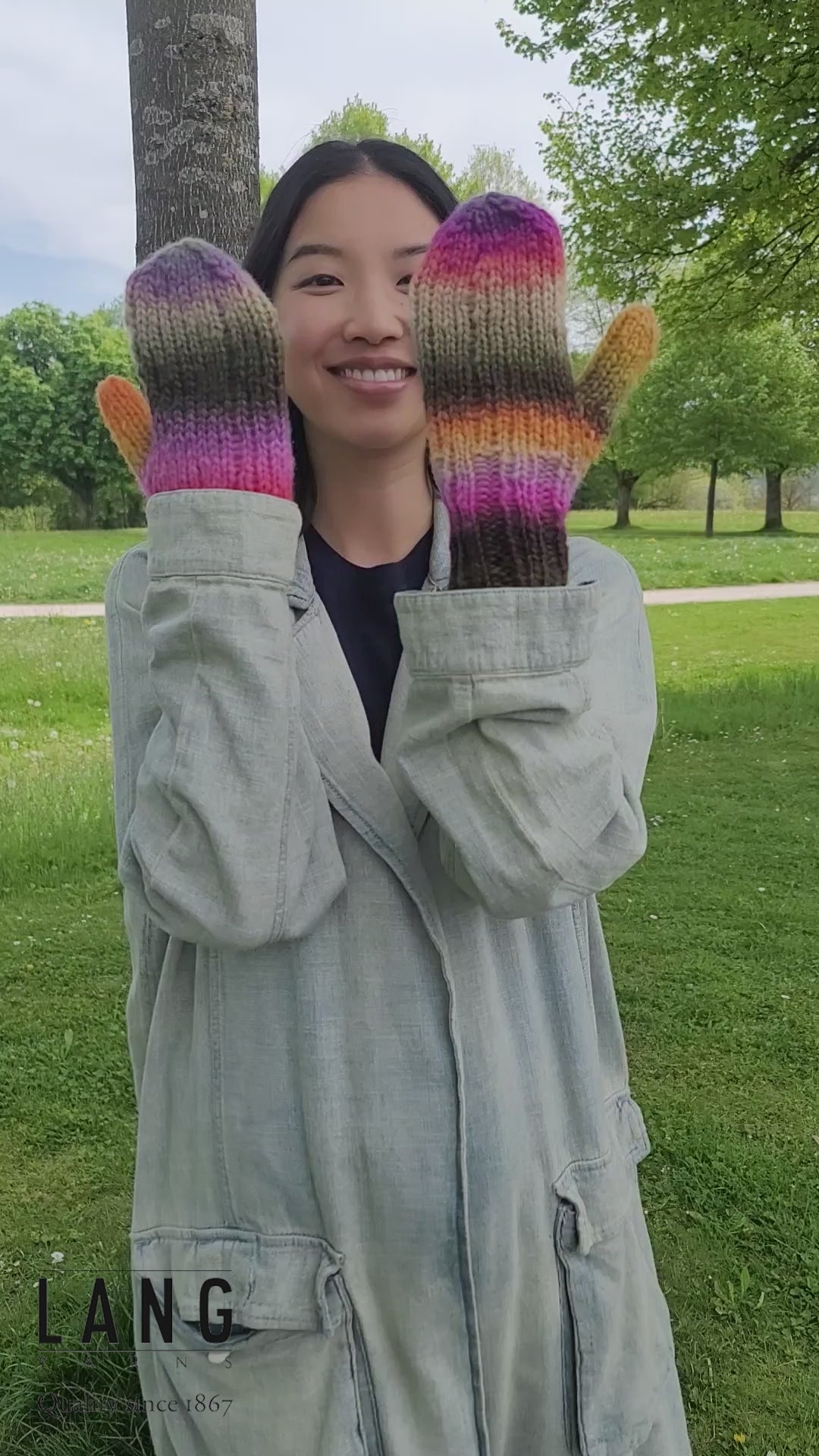 MITTENS Pattern Kit in CLOUD by LANGYARNS | Punto 45-011