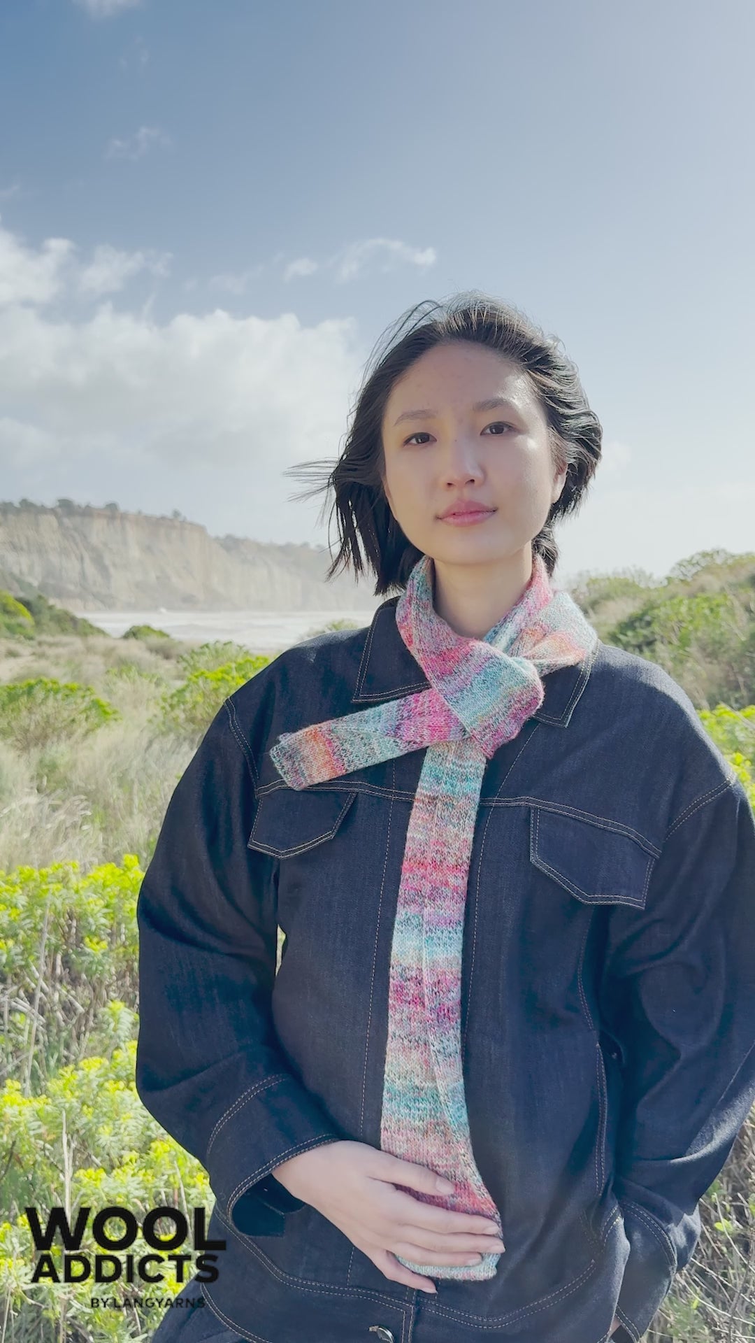 SALT-MIST Scarf Pattern Kit in MOVE by WOOLADDICTS | WOOLADDICTS #17-039