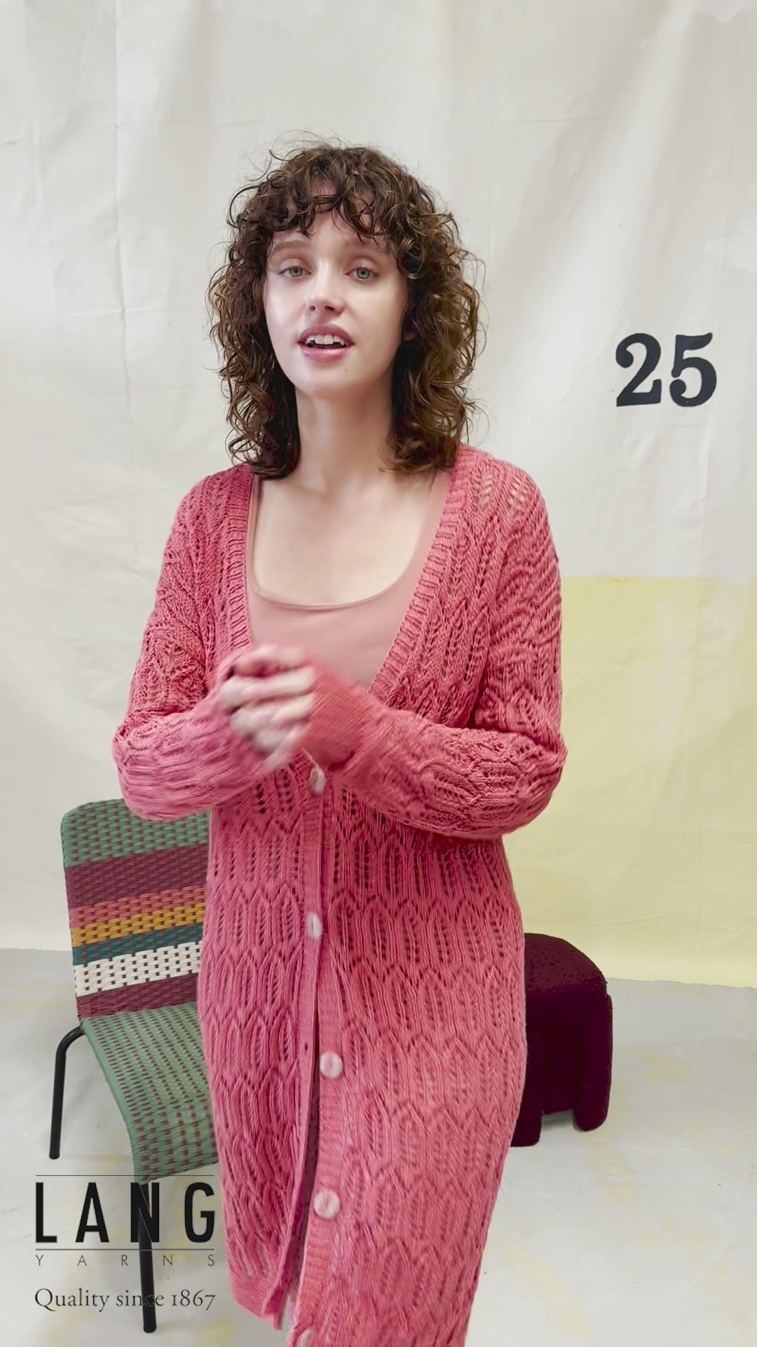 LEONA Cardigan Pattern Kit in OCEANIA by LANGYARNS | Fatto a Mano 284-061