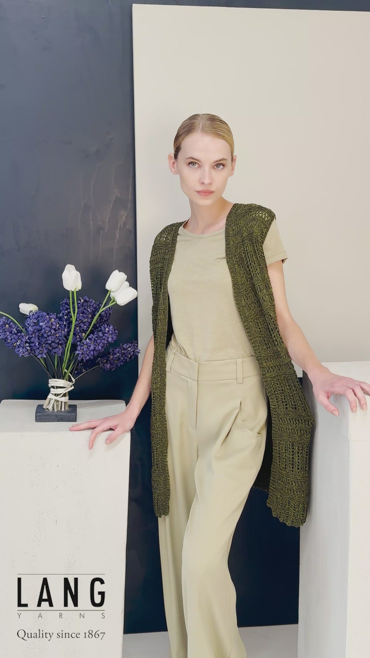 ROBIN Vest Pattern Kit in DUETT by LANGYARNS | Fatto a Mano 288-026