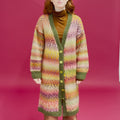 POLLY Long Cardigan Pattern Kit in CLOUD FUNKY & PROMISE by LANGYARNS | Punto 93-007
