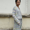 QESRA Cardigan Pattern Kit in LISBOA by LANGYARNS | Punto 82-007