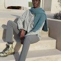 ECHOES-OF-THE-SEA Scarf Pattern Kit in HONOR by WOOLADDICTS | WOOLADDICTS #15-027