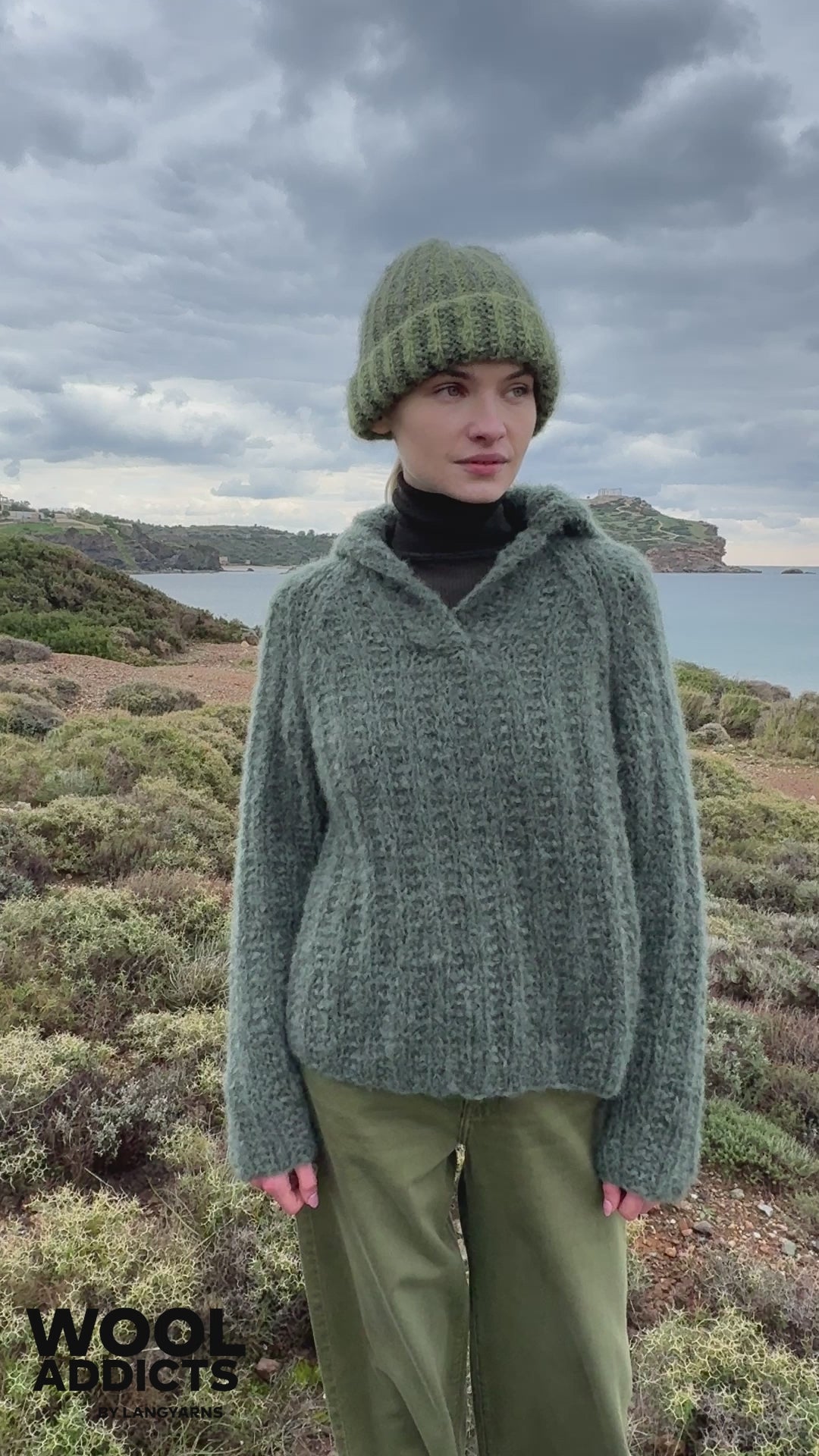 SACRED-GROUND Sweater Pattern Kit in DESIRE by WOOLADDICTS | WOOLADDICTS #15-038