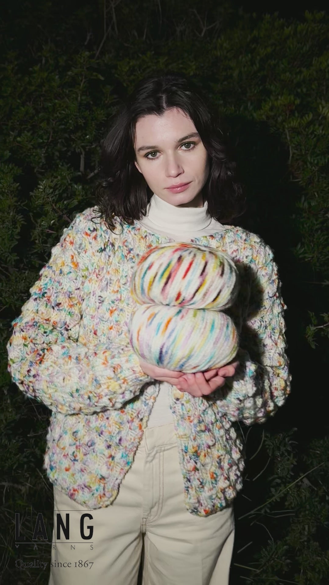GWEN Jacket Pattern Kit in MOSAIC by LANGYARNS | Punto 84-044