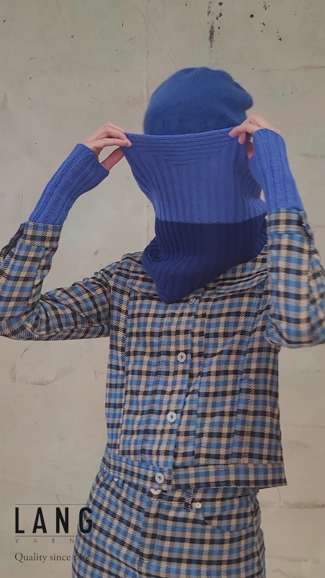 LOUISE Cowl Pattern Kit in CASHMERE PREMIUM by LANGYARNS | Punto 60-010