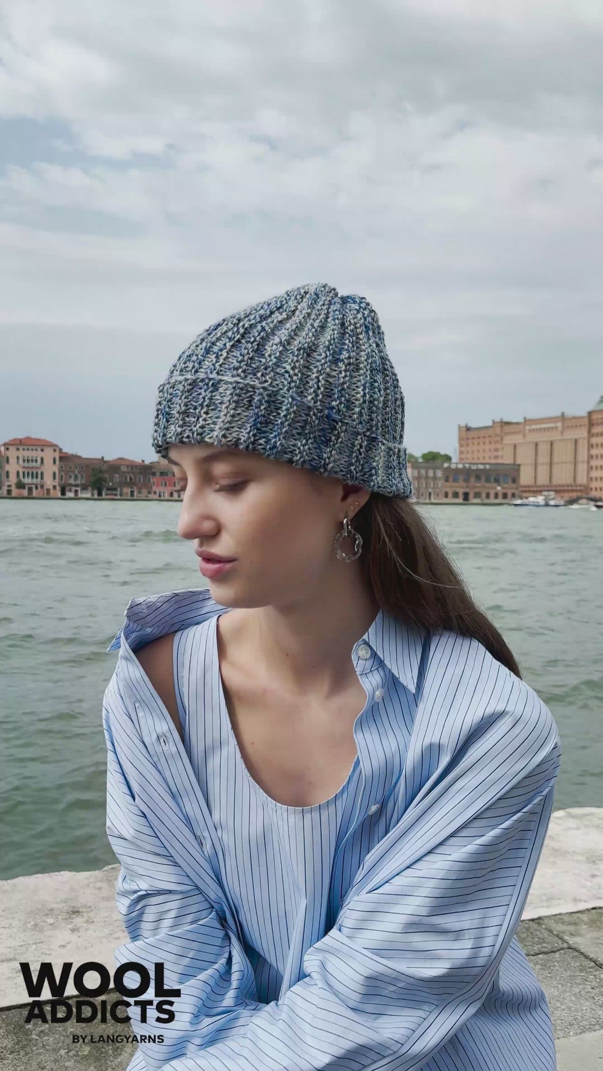 LAGOONA Hat Pattern Kit in FOOTPRINTS by WOOLADDICTS | WOOLADDICTS #16-024