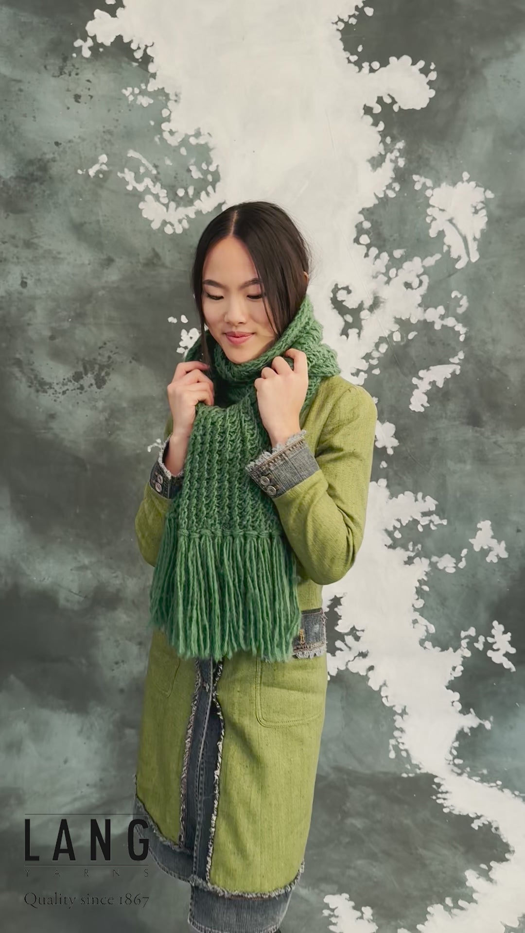 AMY Scarf Pattern Kit in AVALON by LANGYARNS | Fatto a Mano 286-043
