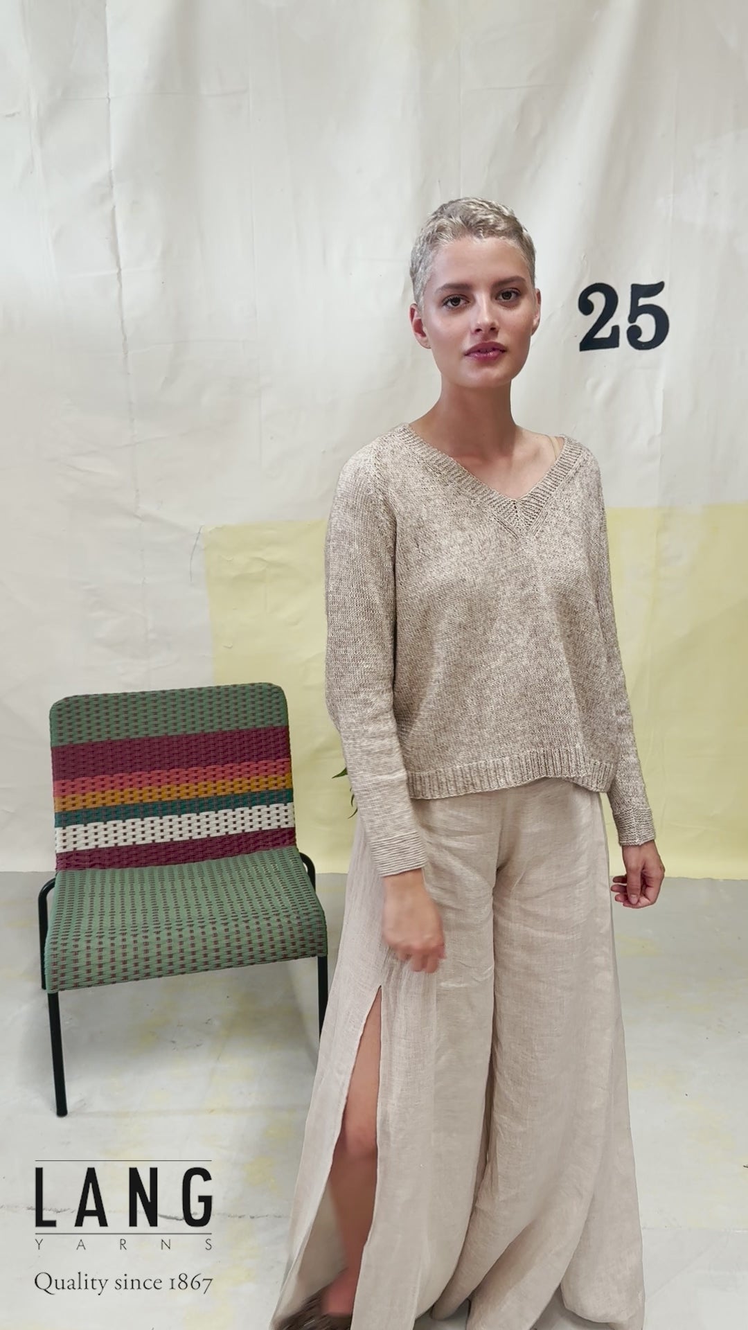 RONDA Sweater Pattern Kit in VAYA by LANGYARNS | Fatto a Mano 284-068