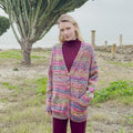 ULIA Crocheted Jacket Pattern Kit in TWISTER by LANGYARNS | Punto 95-004