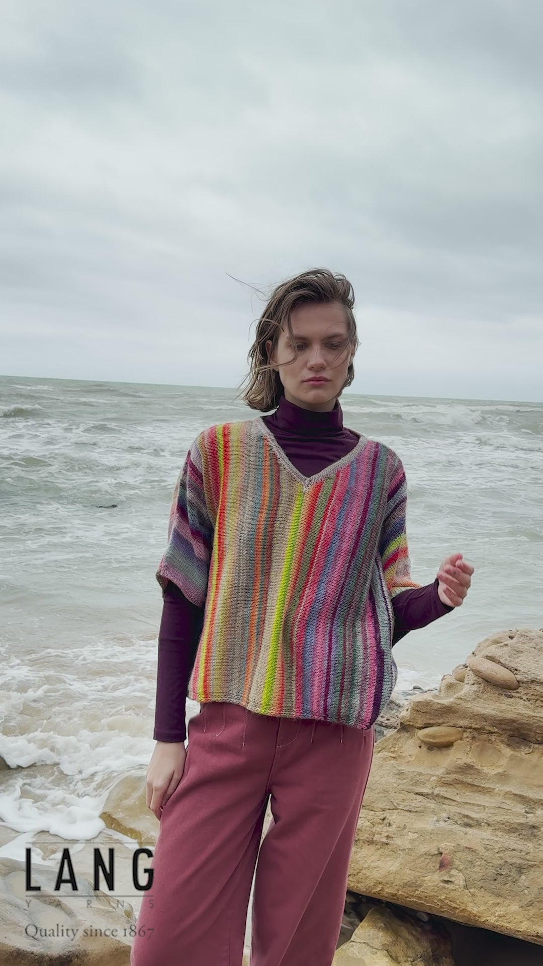 JOVANA Sweater Pattern Kit in INFINITY by LANGYARNS | Punto 100-003