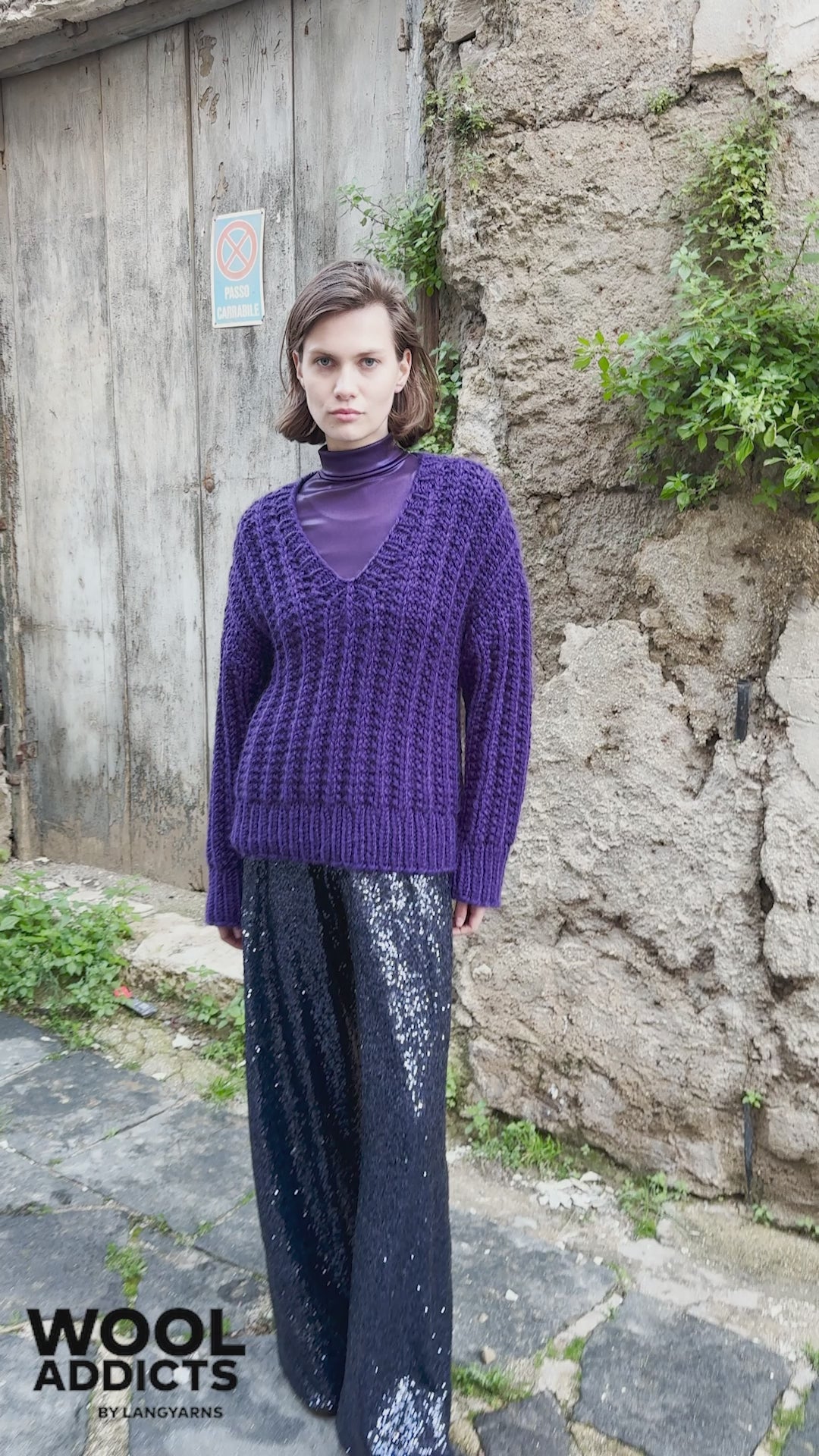 PAVEMENT Sweater Pattern Kit in FIRE by WOOLADDICTS | WOOLADDICTS #17-015
