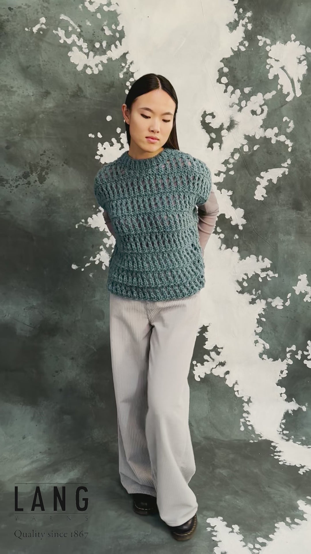 JULIETTA Slipover Pattern Kit in AVALON by LANGYARNS | Fatto a Mano 286-051