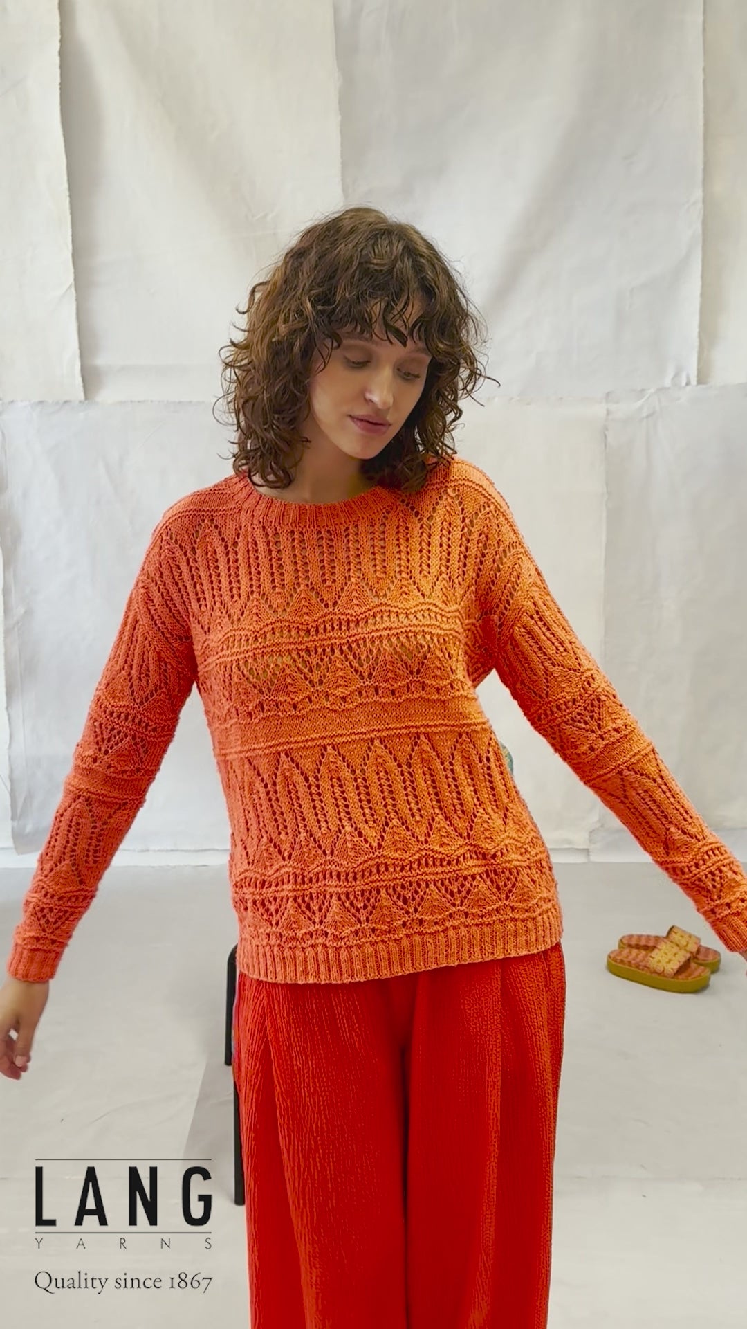 TARANEH Sweater Pattern Kit in ANANAS by LANGYARNS | Fatto a Mano 284-020