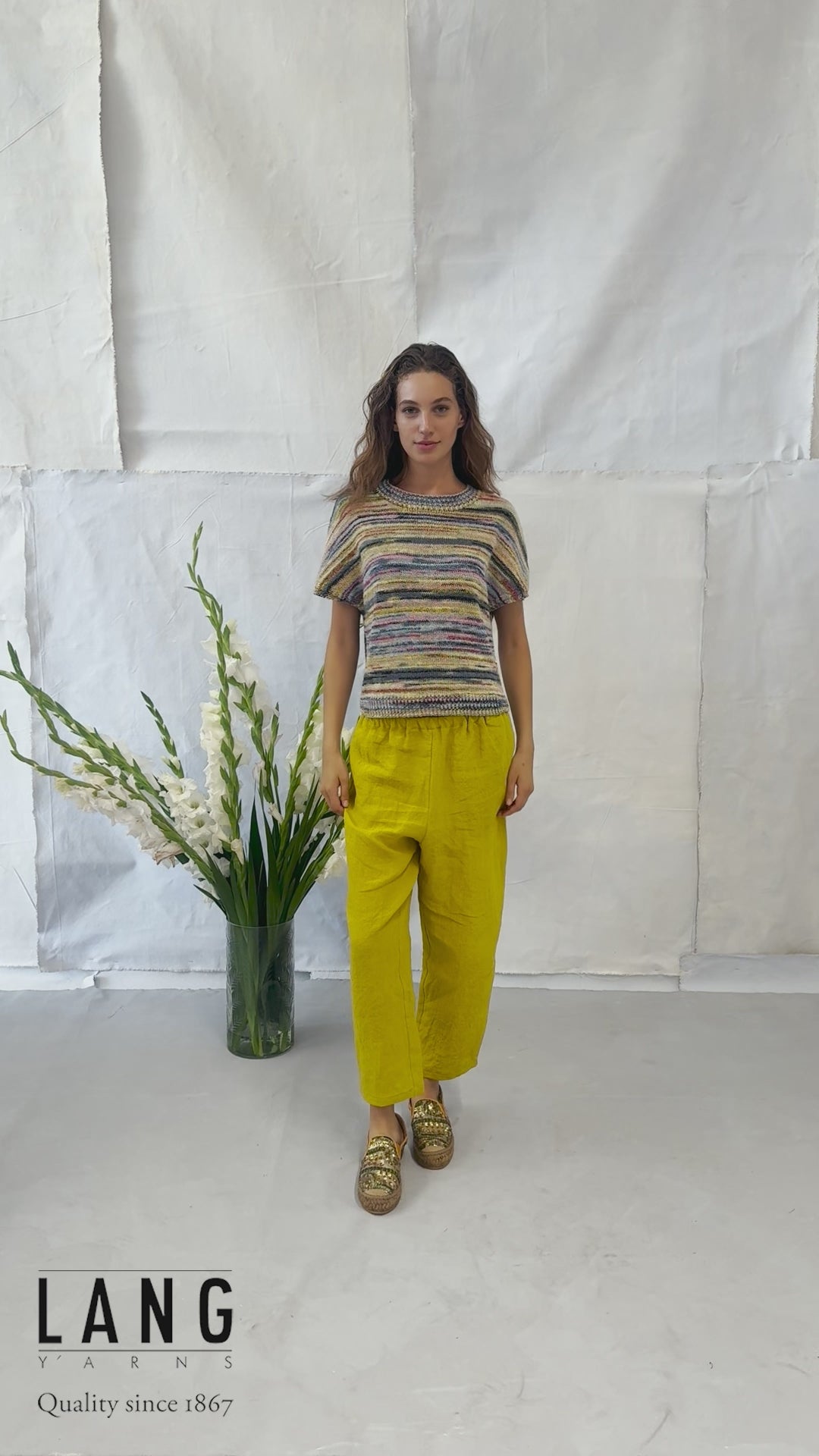 DELILAH Slipover Pattern Kit in FIESTA by LANGYARNS | Fatto a Mano 284-014