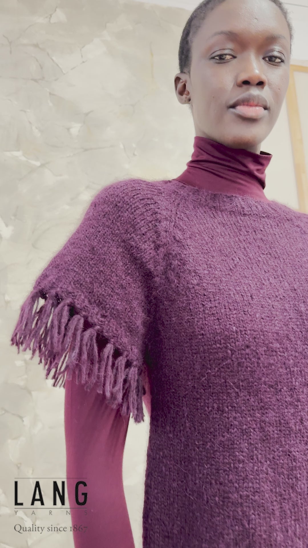 RHIANON Slipover Pattern Kit in MALOU LIGHT by LANGYARNS | Fatto a Mano 290-013