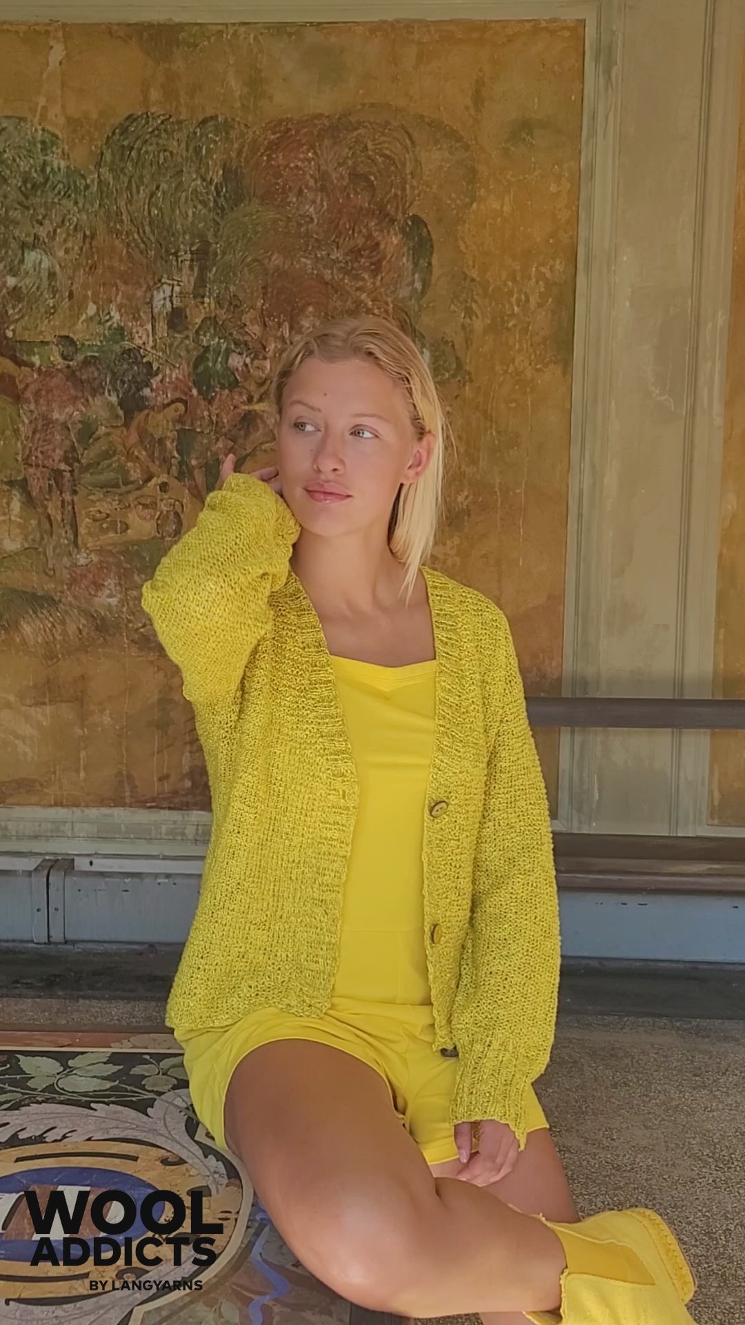 WILD-FLOWER Cardigan Pattern Kit in PRIDE by WOOLADDICTS | WOOLADDICTS #10-002