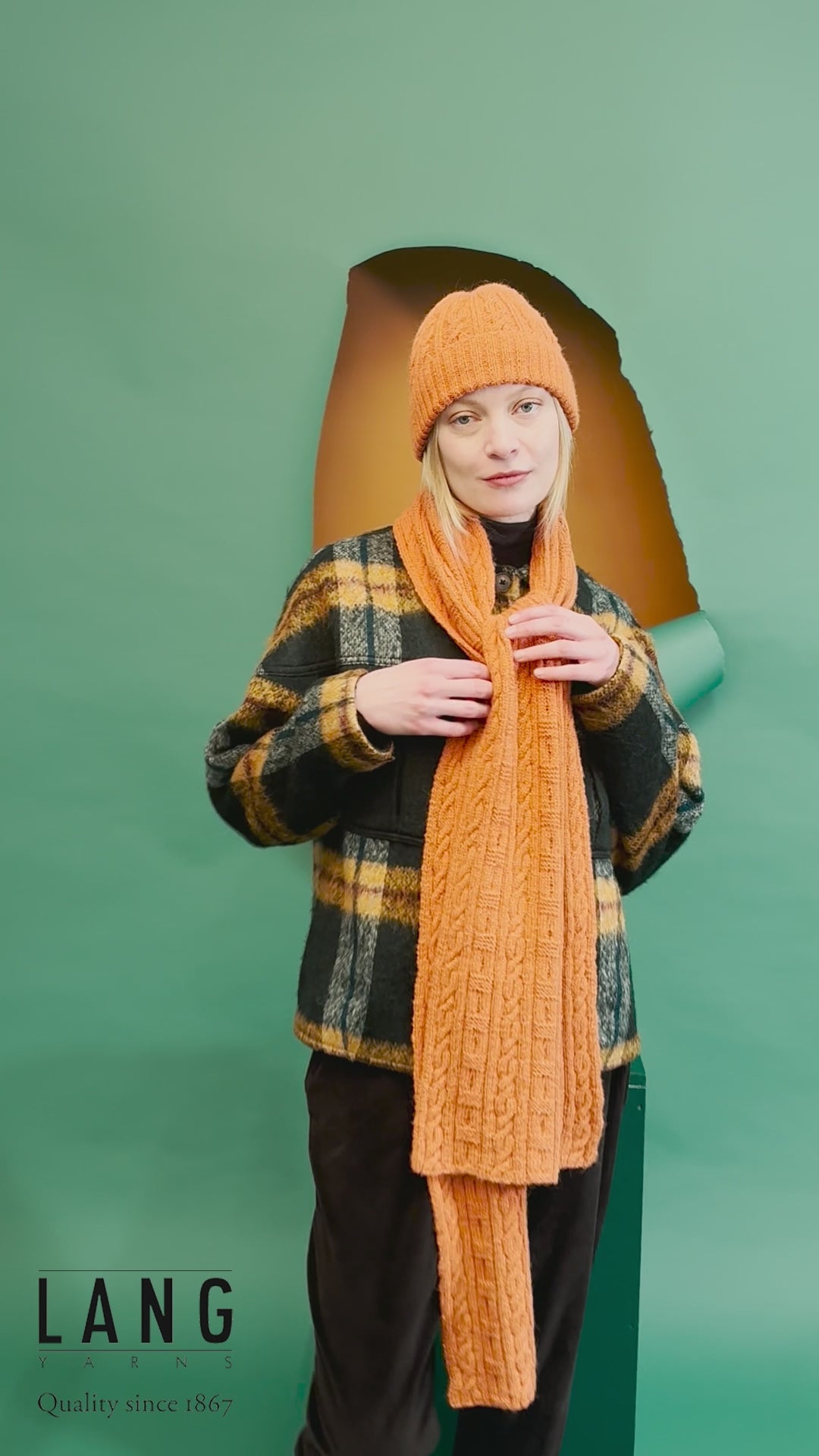 ADA Scarf Pattern Kit in BABY ALPACA by LANGYARNS | Fatto a Mano 286-006