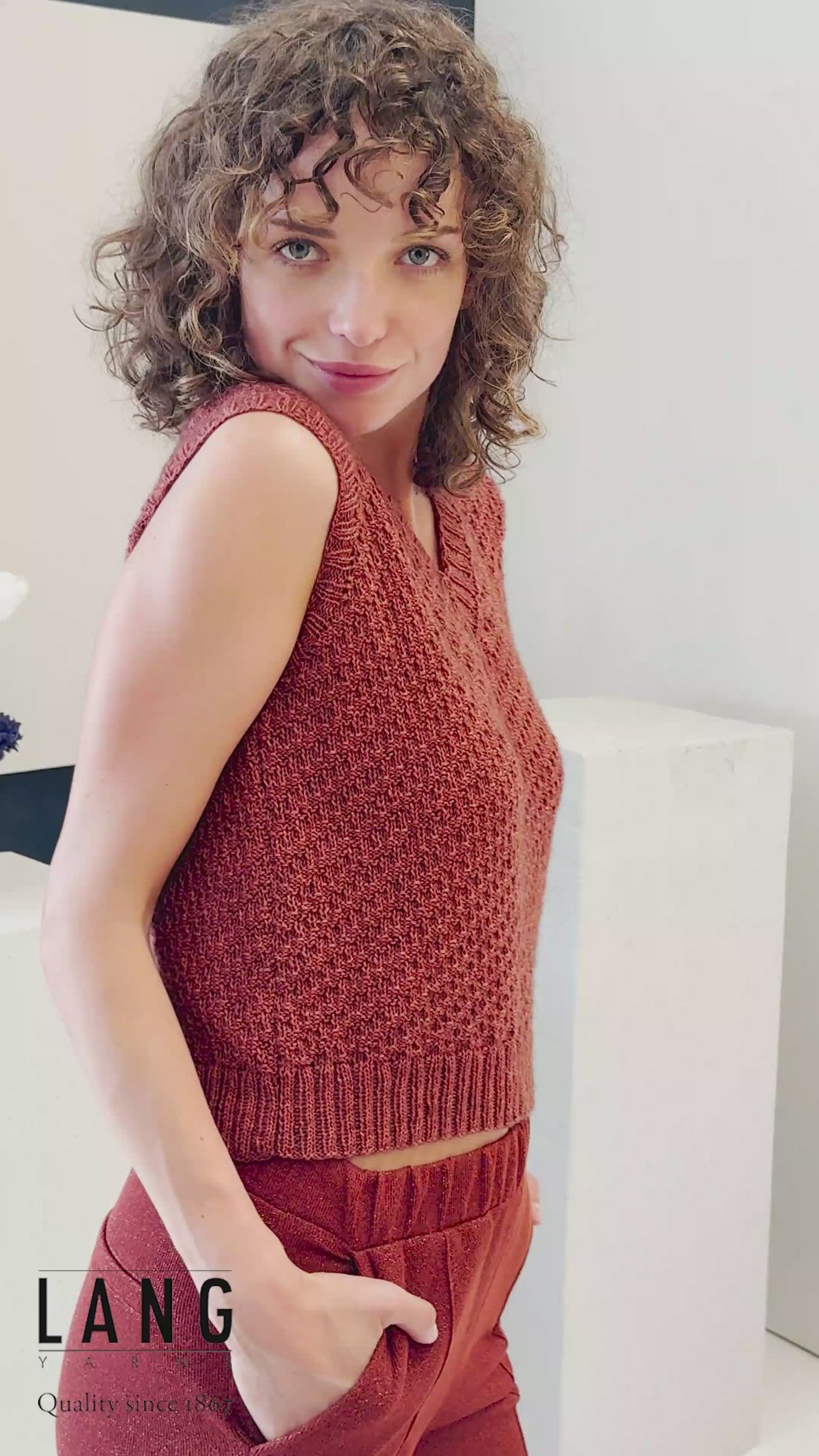 KARLA Slipover Pattern Kit in VAYA by LANGYARNS | Fatto a Mano 288-035