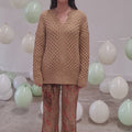 CATHARINA Sweater Pattern Kit in REGINA by LANGYARNS | Fatto a Mano 278-007