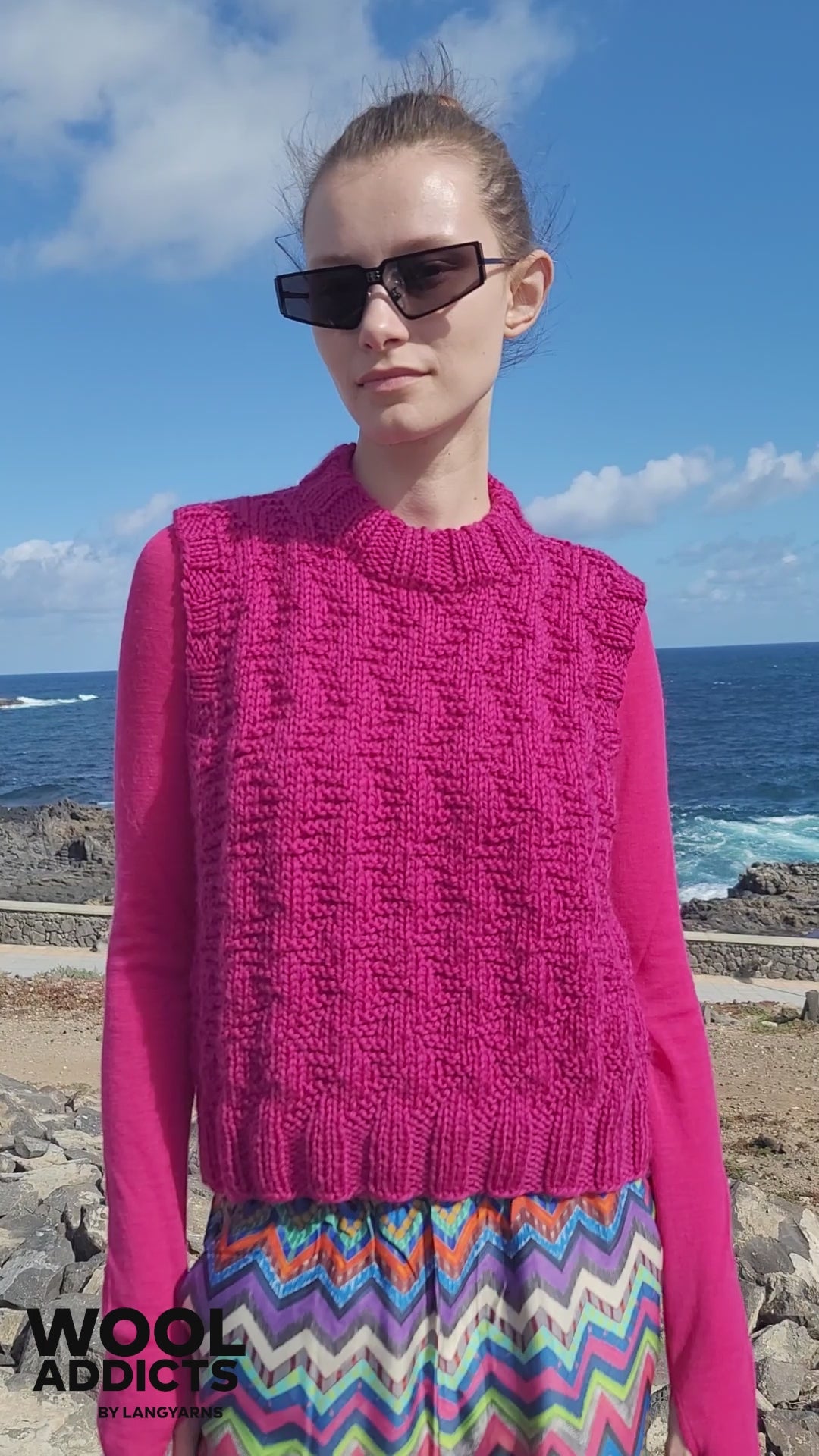 AQUA-SPLASH Slipover Pattern Kit in GLORY by WOOLADDICTS | WOOLADDICTS #11-011