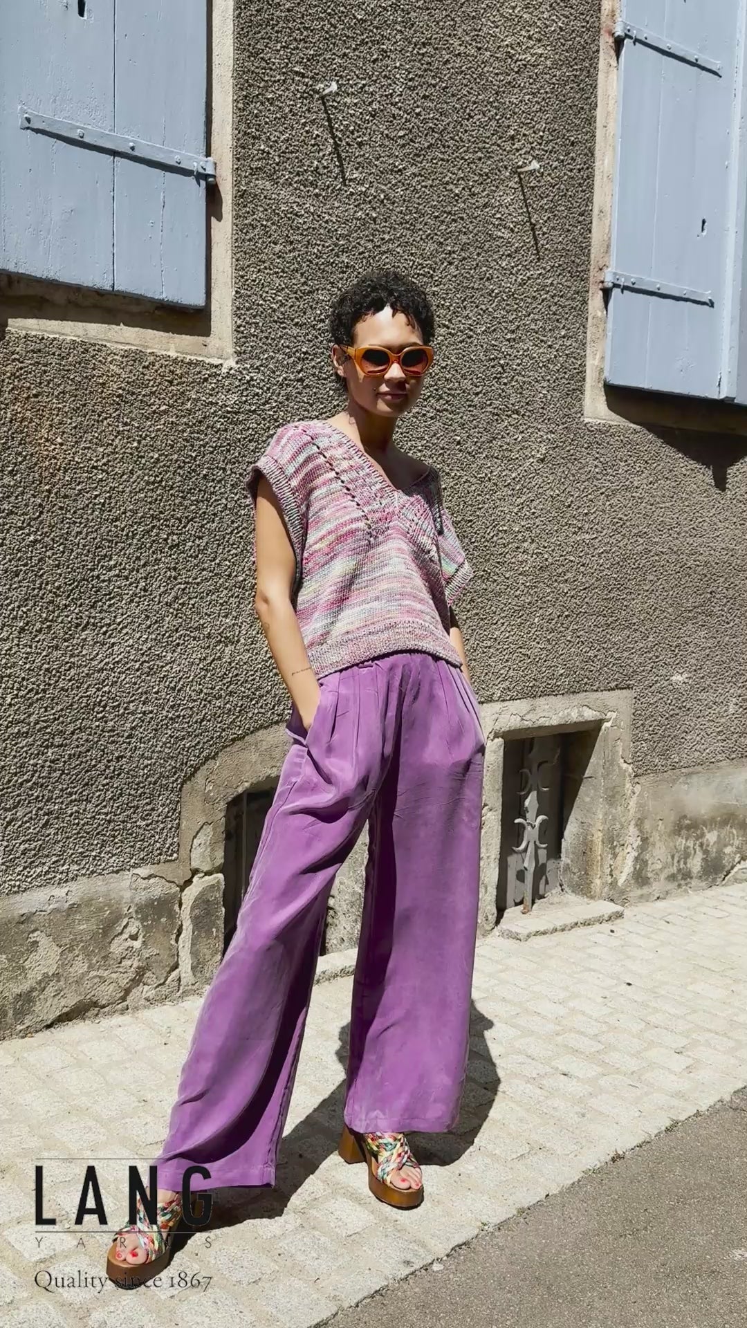 TORI Slipover Pattern Kit in LISBOA by LANGYARNS | Punto 82-008