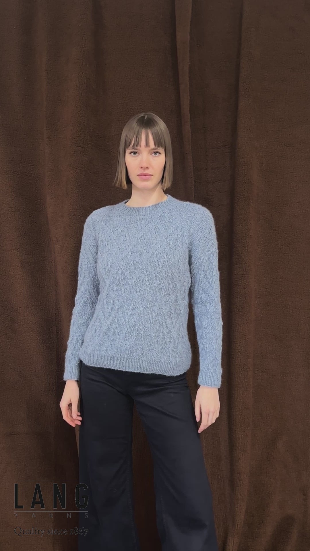 KAT Sweater Pattern Kit in MALOU LIGHT by LANGYARNS | Fatto a Mano 282-016