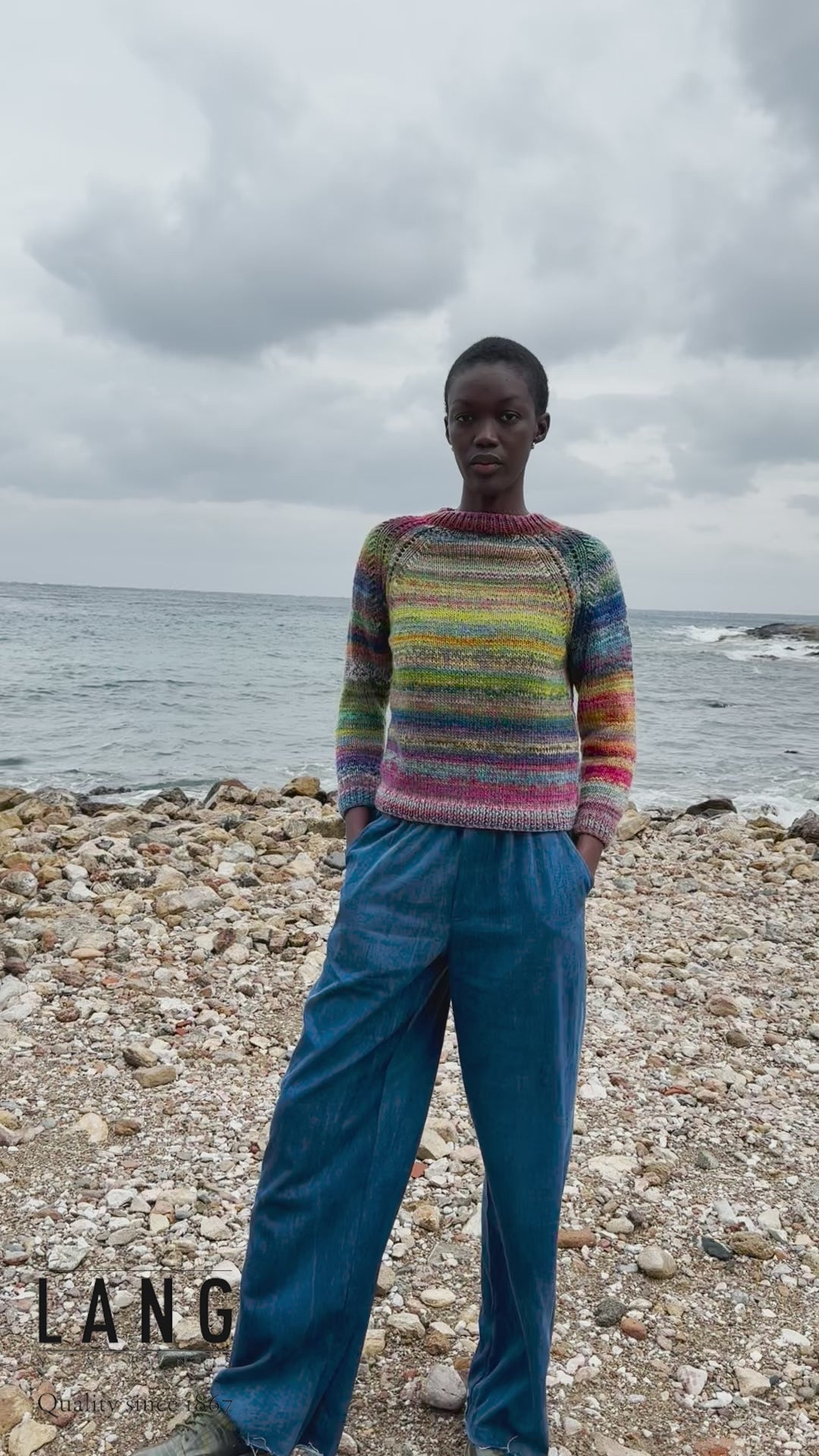 ODINA Sweater Pattern Kit in INFINITY by LANGYARNS | Punto 85 - 037