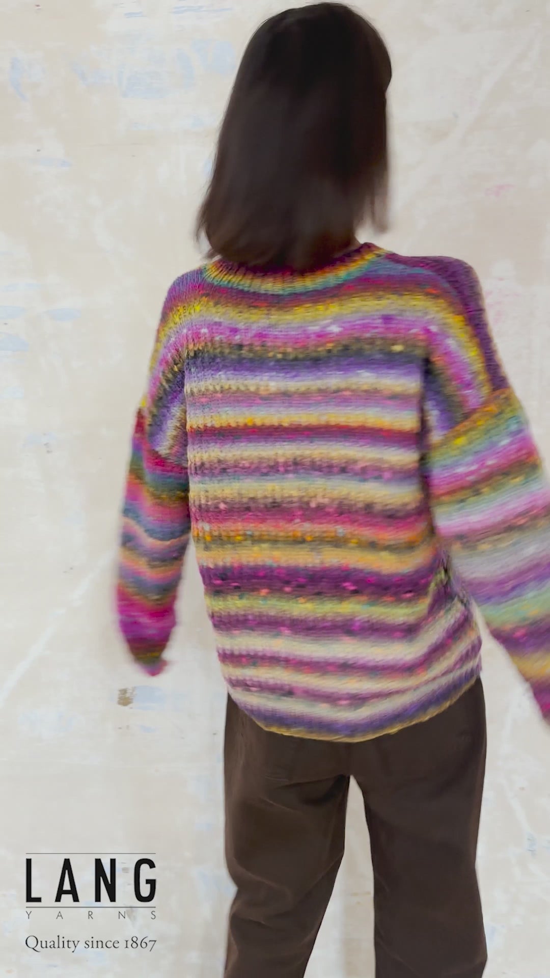 WENKE Sweater Pattern Kit in MAGNOLIA by LANGYARNS | Punto 74-006