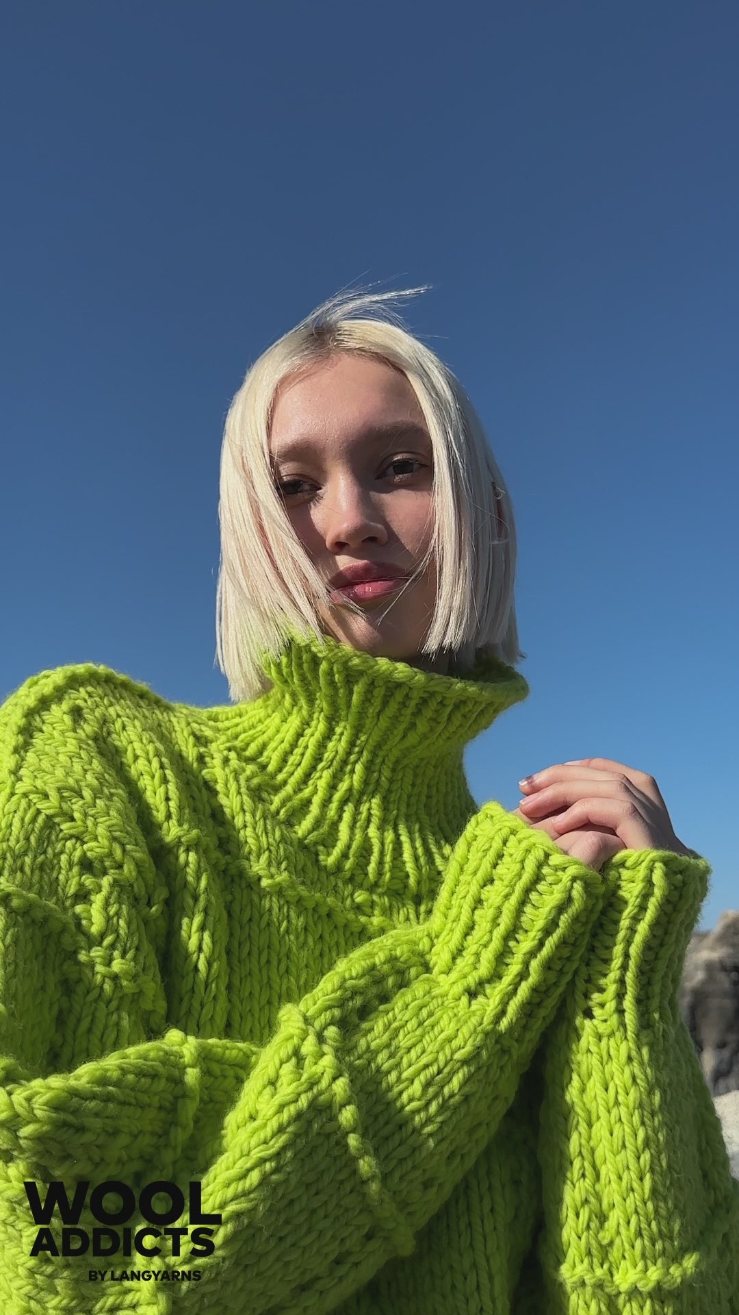 DESERT-BLOOM Sweater Pattern Kit in FIRE by WOOLADDICTS | WOOLADDICTS #13-006