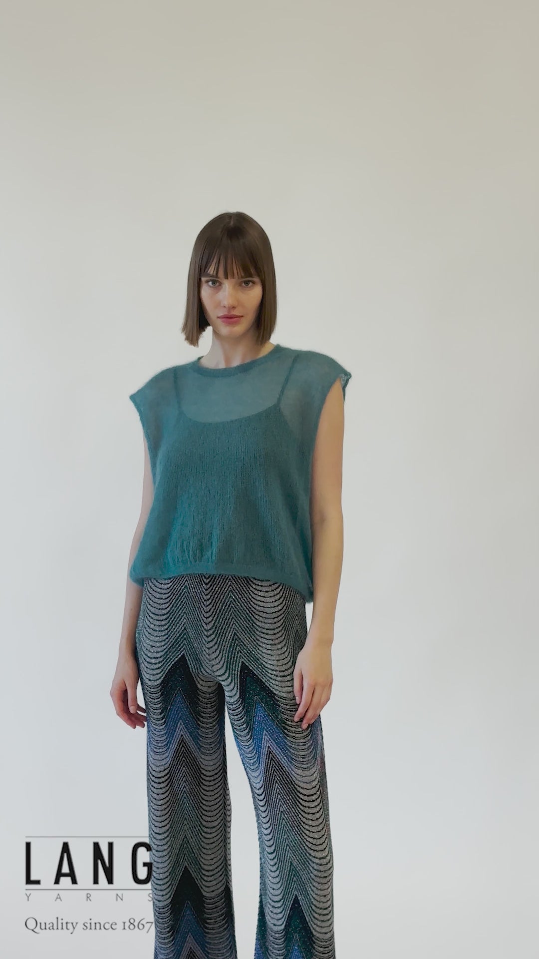 ANASTASIA Oversized Top Pattern Kit in MOHAIR 21 by LANGYARNS | Fatto a Mano 280-047
