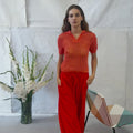 ANKEA Short-sleeved Sweater Pattern Kit in ANANAS by LANGYARNS | Fatto a Mano 284-019