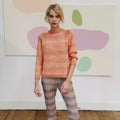 GLADYCE Sweater Pattern Kit in DUETT & PAILLETTES by LANGYARNS | Fatto a Mano 288-004