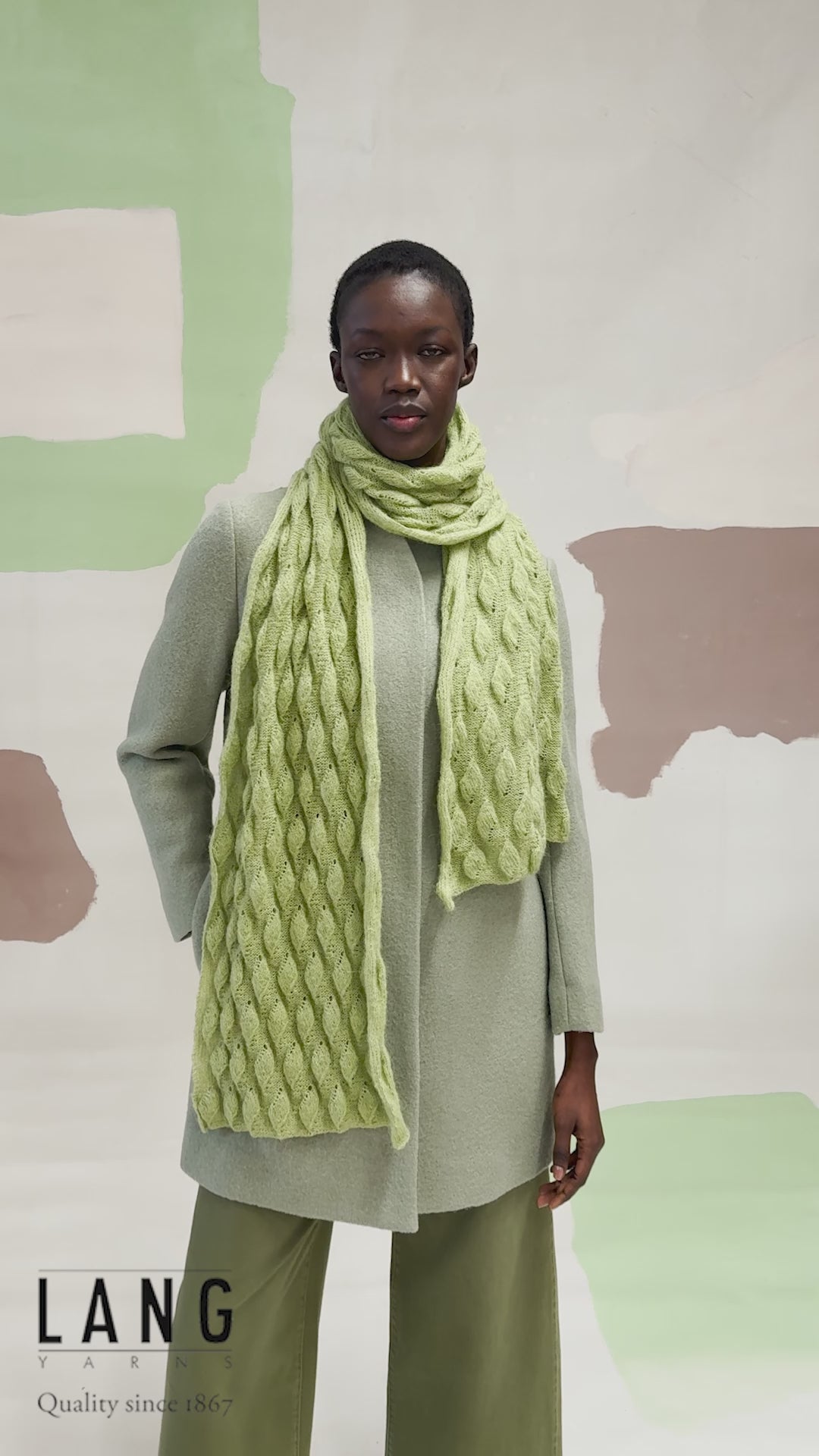 EADIE Scarf Pattern Kit in ZEN by LANGYARNS | Fatto a Mano 290-028