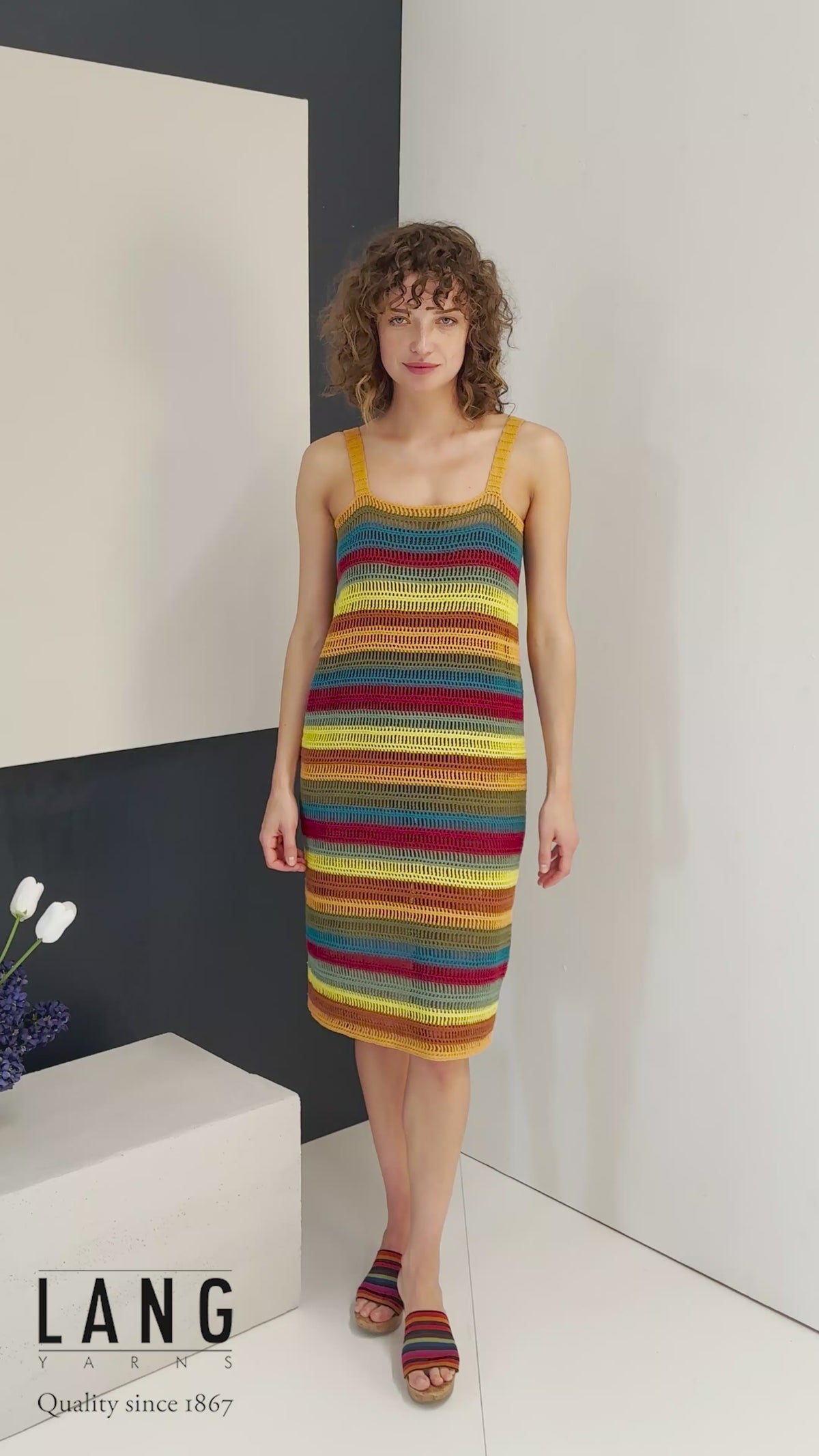 PIPPA Crochet Dress Pattern Kit in BABY COTTON by LANGYARNS | Fatto a Mano 288-031