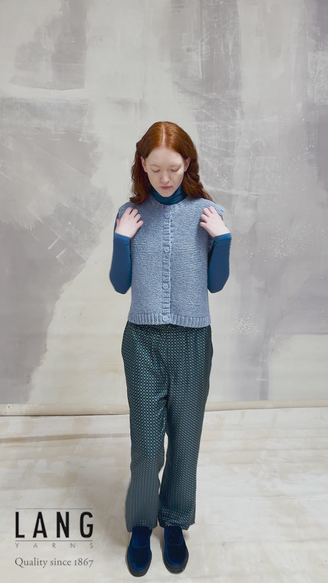 OVIDIA Vest Pattern Kit in LUMA by LANGYARNS | Fatto a Mano 290-073