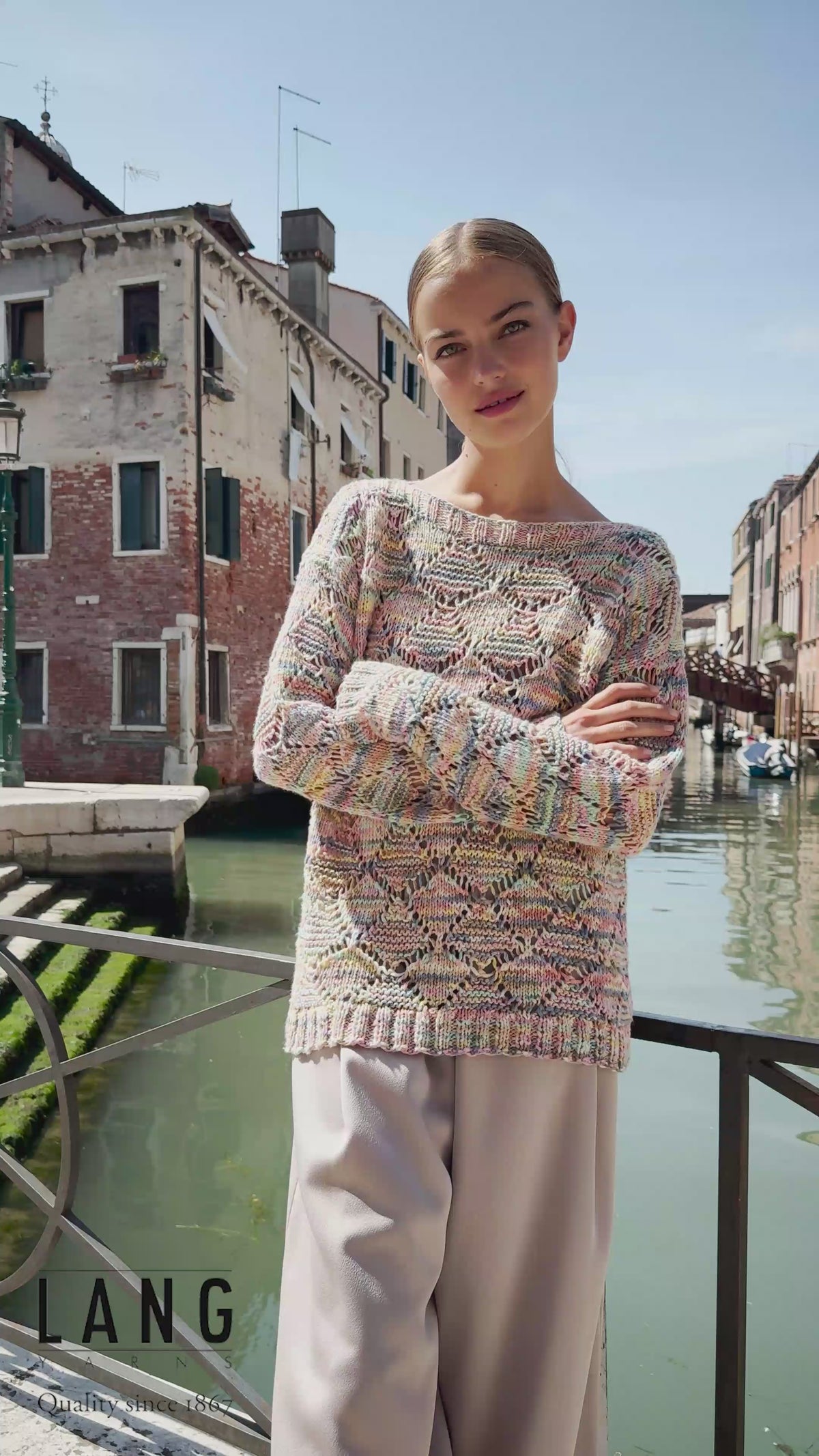 ZIGGY Sweater Pattern Kit in LISBOA by LANGYARNS | Punto 91-014