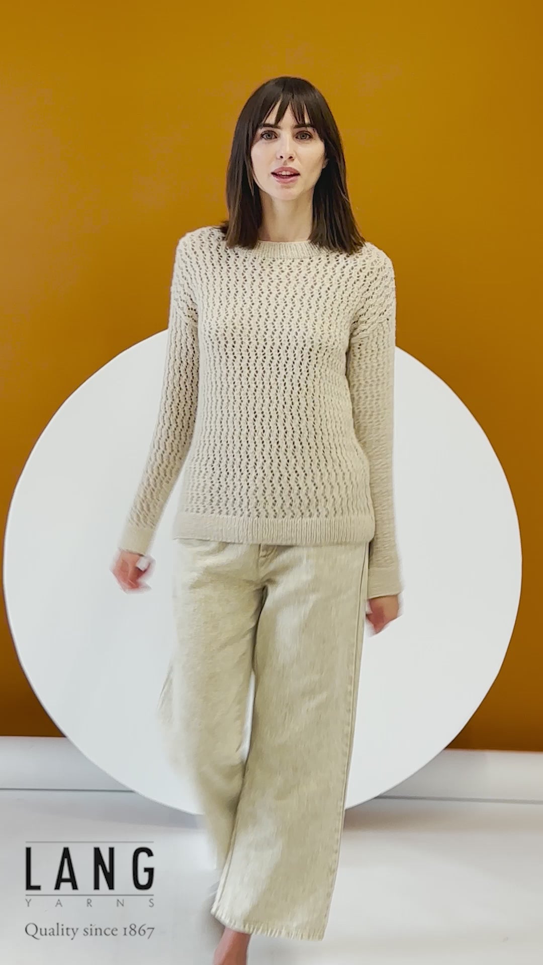 NEYLA Sweater Pattern Kit in REGINA by LANGYARNS | Fatto a Mano 280-023