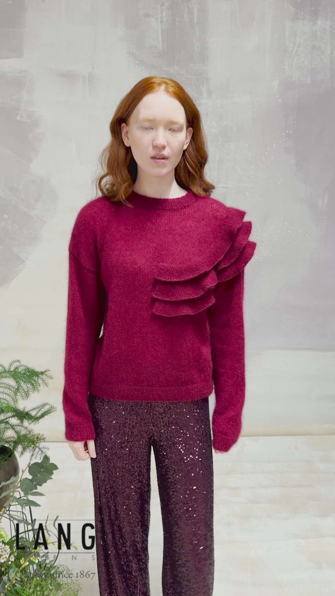 JUNIA Sweater Pattern Kit in MOHAIR21 by LANGYARNS | Fatto a Mano 290-053