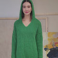 LAURA Hooded-Sweater Pattern Kit in PHOENIX by LANGYARNS | Punto 65-001