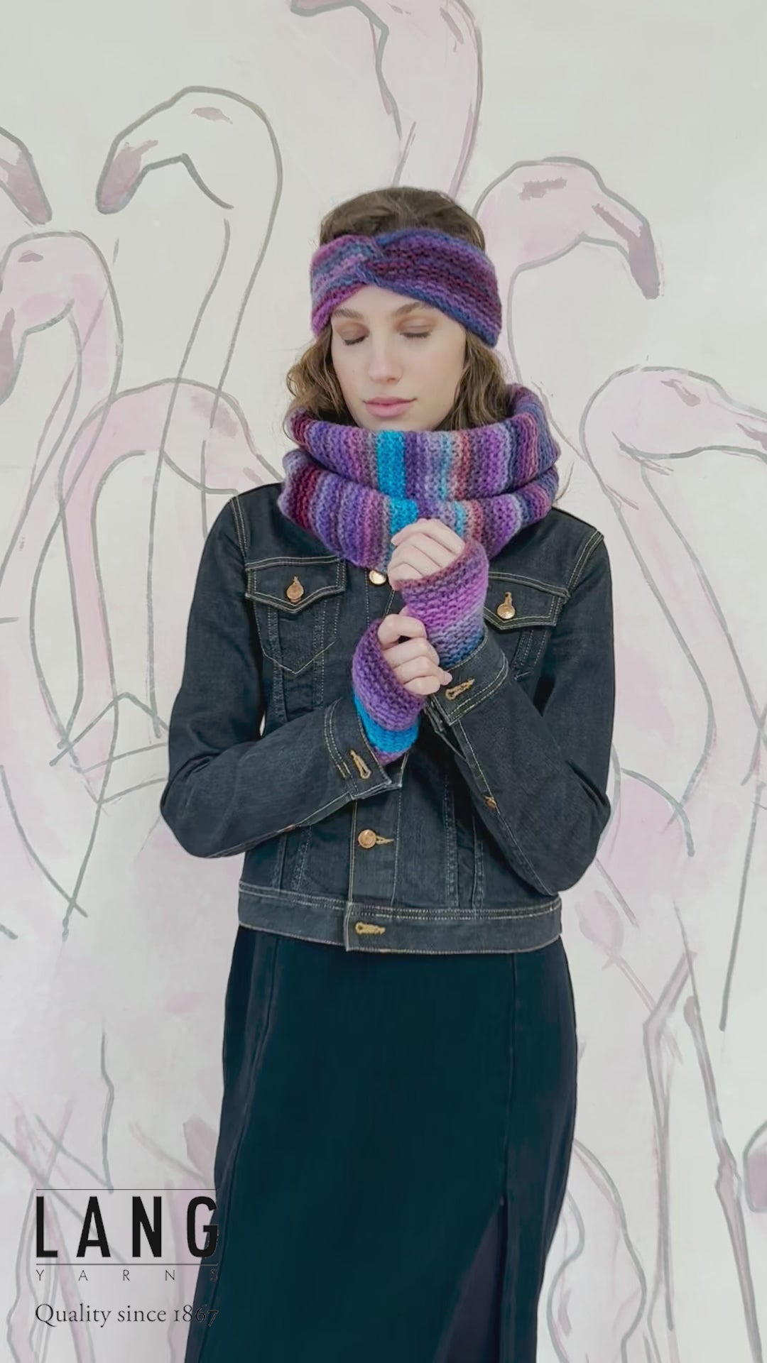 YAIRA Loop Pattern Kit in CLOUD by LANGYARNS | Punto 73-003
