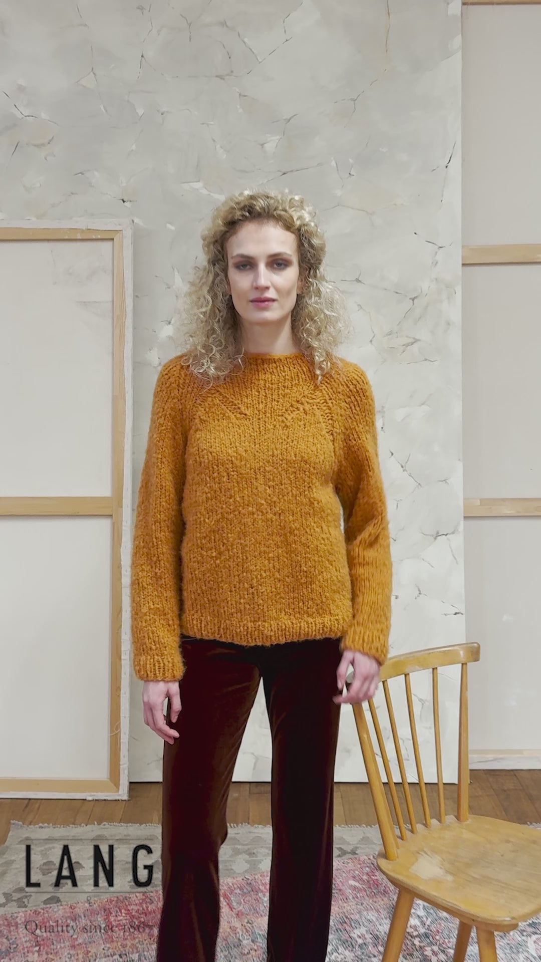 ELARA Sweater Pattern Kit in AVALON by LANGYARNS | Fatto a Mano 290-002