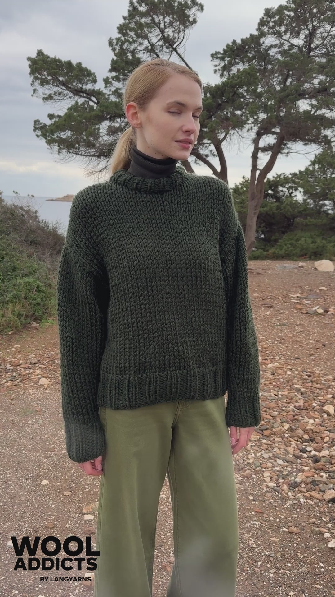 TREE-OF-LIFE Sweater Pattern Kit in FIRE by WOOLADDICTS | WOOLADDICTS #15-036