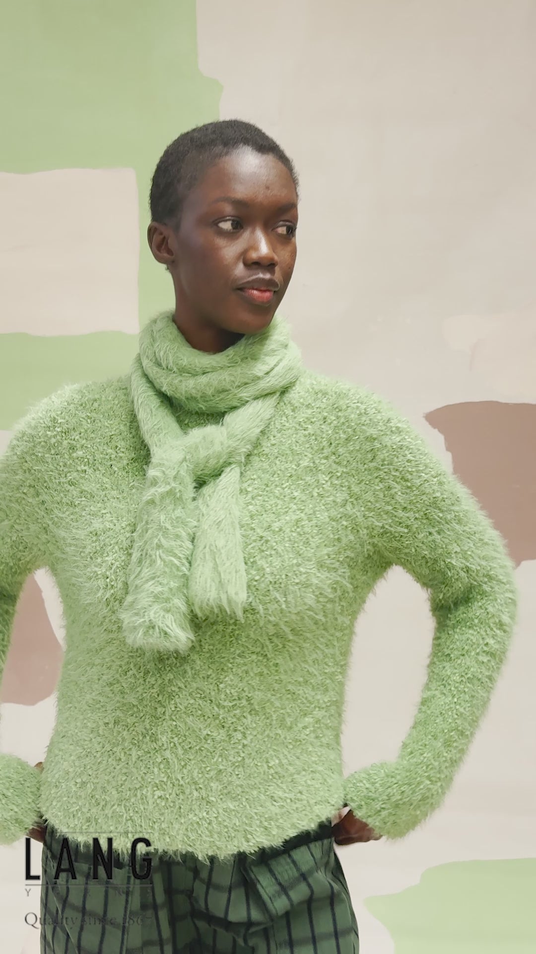 FEBE Scarf Pattern Kit in FLUFFY by LANGYARNS | Fatto a Mano 290-031