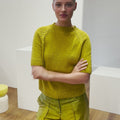 NIEVES Short-sleeved Sweater Pattern Kit in ANANAS by LANGYARNS | Fatto a Mano 284-028