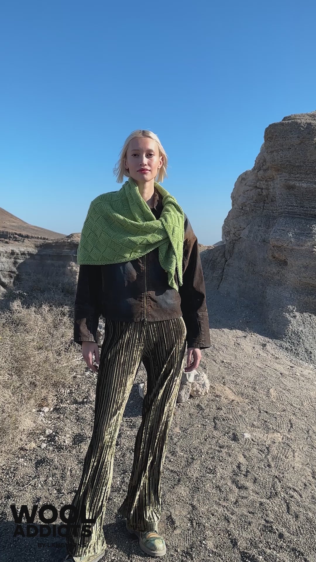 FIELD-BOTANICS Triangular Shawl Pattern Kit in MEMORY by WOOLADDICTS | WOOLADDICTS #13-002