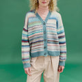 PEPITA Top-down Cardigan Pattern Kit in CLOUD & PROMISE by LANGYARNS | Punto 93-001